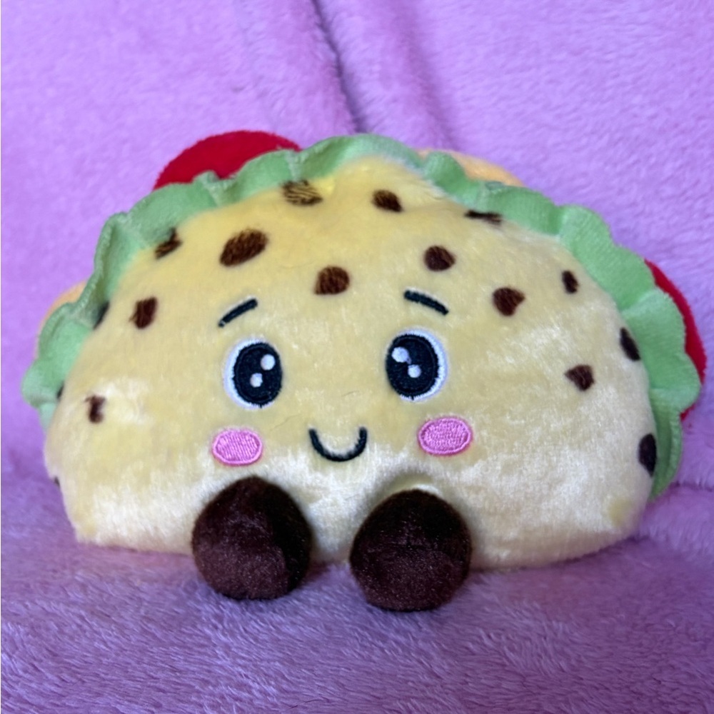 Cute taco bean bag mini plush